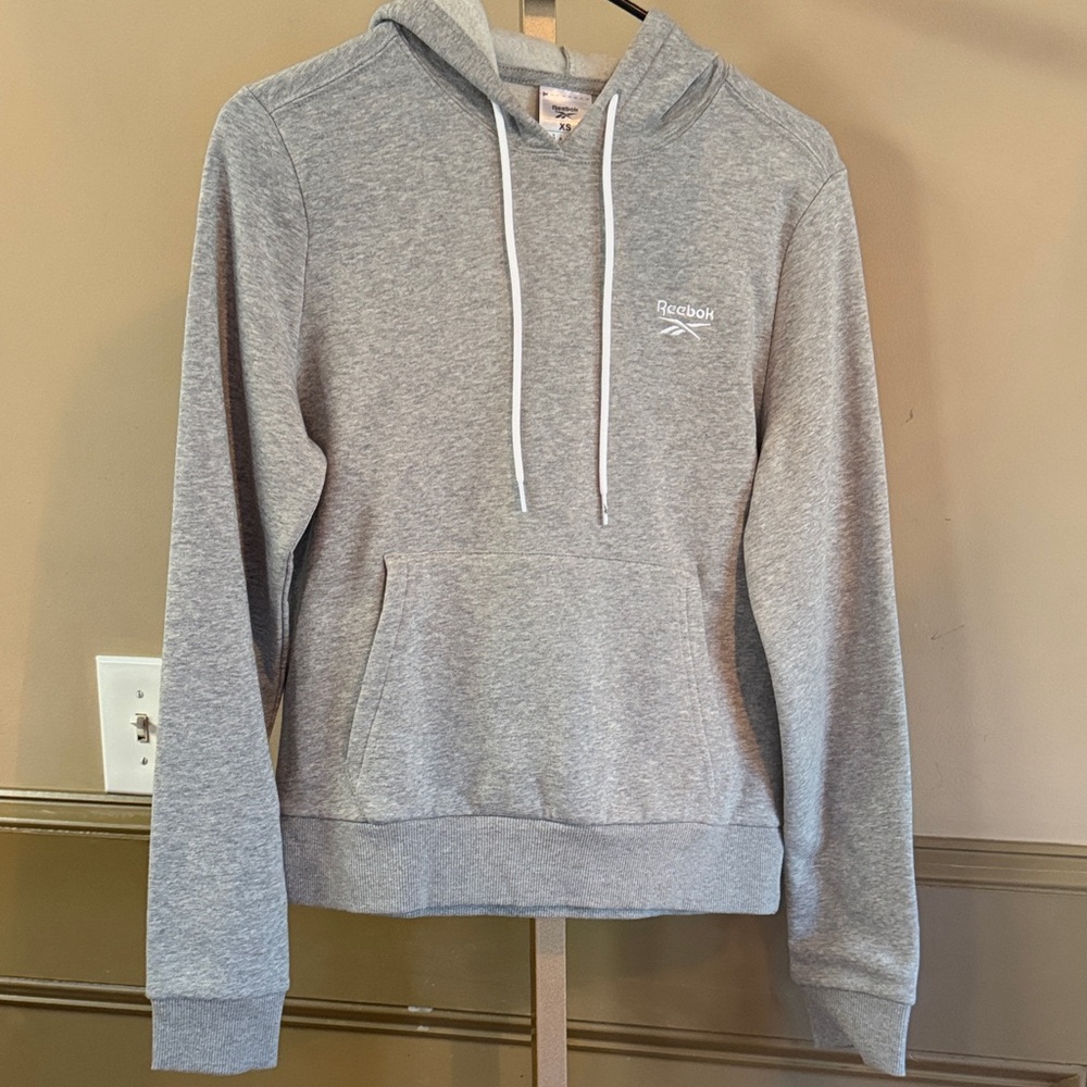 Reebok Womens  Light Gray Hoodie